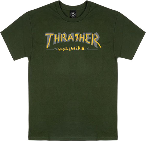 THRASHER TRADEMARK GREEN SS S