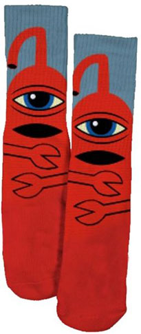 TOY MACHINE SECT HUG SOCKS RED