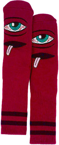 TOY MACHINE BLOODSHOT EYE SOCKS RED