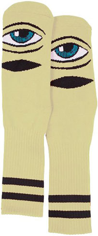 TOY MACHINE SECT EYE SOCKS YELLOW