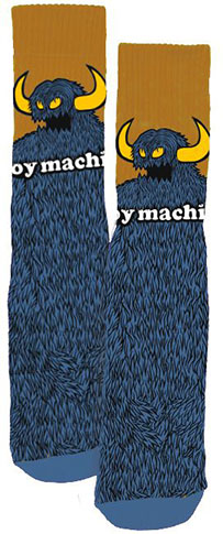 TOY MACHINE FURRY MONSTER SOCKS SLATE