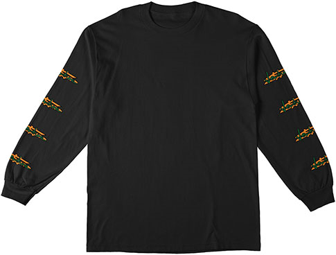 VENTURE PAID BLACK/ORANGE/GREEN LS M