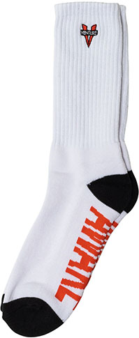 VENTURE HERITAGE EMB SOCKS WHITE/BLACK/RED