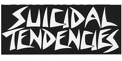 DOGTOWN SUICIDAL TENDENCIES LOGO BLACK 6.5" STICKER