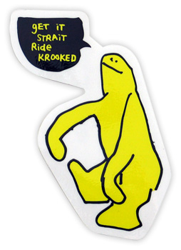 KROOKED GET IT STRAIGHT MED STICKER