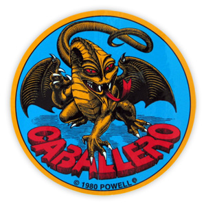 POWELL CAB ORIGINAL DRAGON STICKER