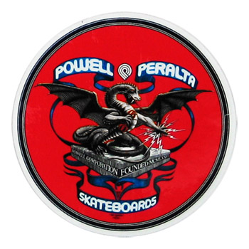 POWELL BANNER DRAGON 4" STICKER