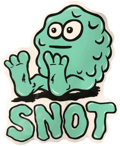 SNOT BOOGER LOGO STICKER XL