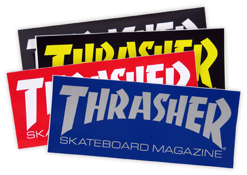 THRASHER MAG LOGO MED STICKER