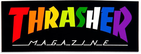 THRASHER RAINBOW MAG STICKER