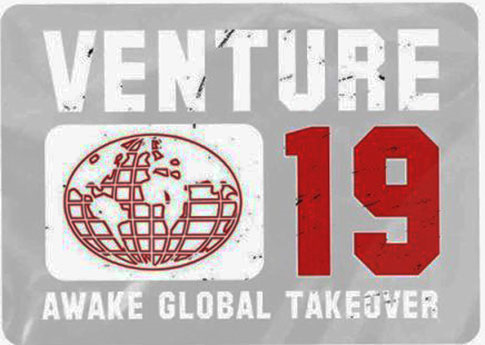 VENTURE AWAKE GLOBAL TAKE OVER STICKER