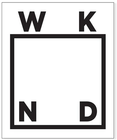 WKND LOGO STICKER BLACK