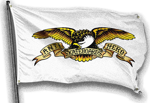 ANTI-HERO EAGLE WHITE BANNER