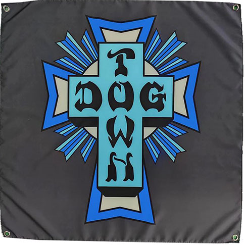 DOGTOWN CROSS LOGO FLAG 34" X 34"