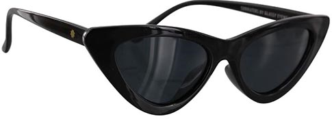 GLASSY BILLIE POLARIZED BLACK SUNGLASSES