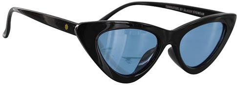 GLASSY BILLIE BLACK/BLUE LENS POLARIZED SUNGLASSES