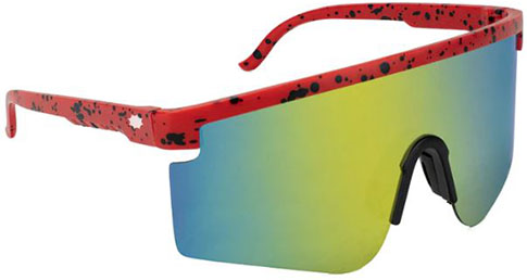 GLASSY MOJAVE RED/YELLOW MIRROR POLARIZED SUNGLASSES