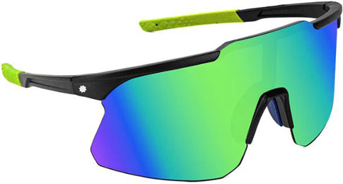 GLASSY COOPER BLACK/GREEN MIRROR POLARIZED SUNGLASSES