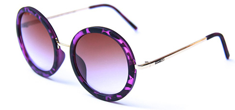 HAPPY HOUR SQUARES PURPLE TORTOISE SUNGLASSES