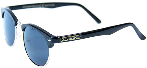 HAPPY HOUR G2 BLACK GLOSS BLACK LENS SUNGLASSES