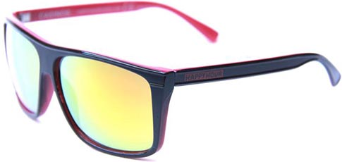 HAPPY HOUR CASINO RED/BLACK MIRROR LENS SUNGLASSES