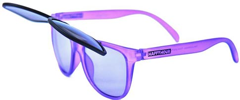 HAPPY HOUR FLIP UP PURPLE PEOPLE EATERS SUNGLASSES