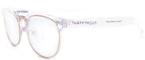 HAPPY HOUR G2 CLEAR GLOSS/BLUE LIGHT LENS SUNGLASSES