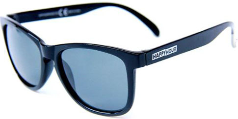 HAPPY HOUR MAMBA PALERMO BLACK POLARIZED SUNGLASSES