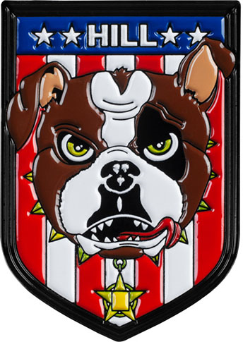 POWELL FRANKIE HILL BULLDOG LAPEL PIN