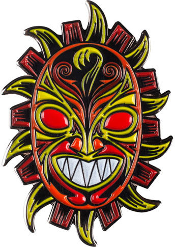 POWELL NICKY GUERRERO MASK GLOW IN THE DARK LAPEL PIN