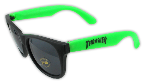 THRASHER LOGO SUNGLASSES GREEN