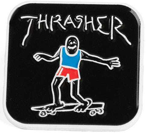 THRASHER GONZ LAPEL PIN