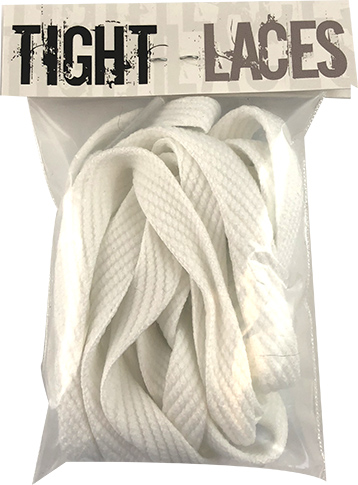 TIGHT LACES FLAT 45" WHITE