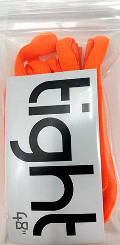 TIGHT LACES OVAL 48" NEON ORANGE