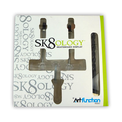 SK8OLOGY SKATEBOARD WALL DISPLAY MOUNT WITH DRILL BIT