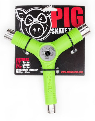 PIG TRI-SOCKET THREADER SKATE TOOL GREEN