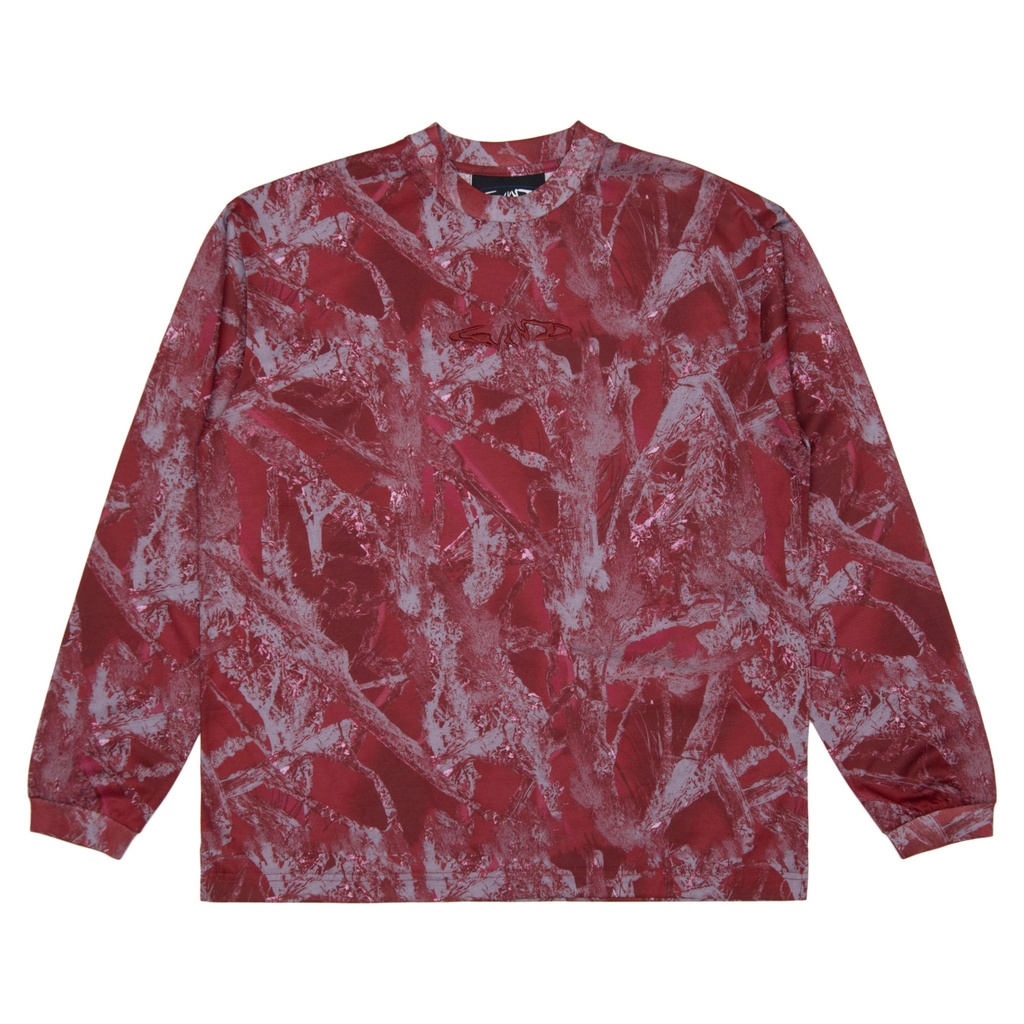 WKND RED GRADIENT CAMO LS M