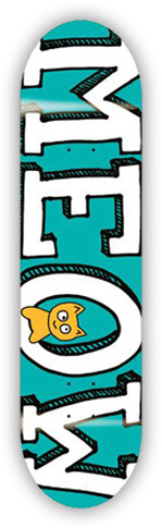 MEOW TEAM LOGO TEAL DECK 8.00