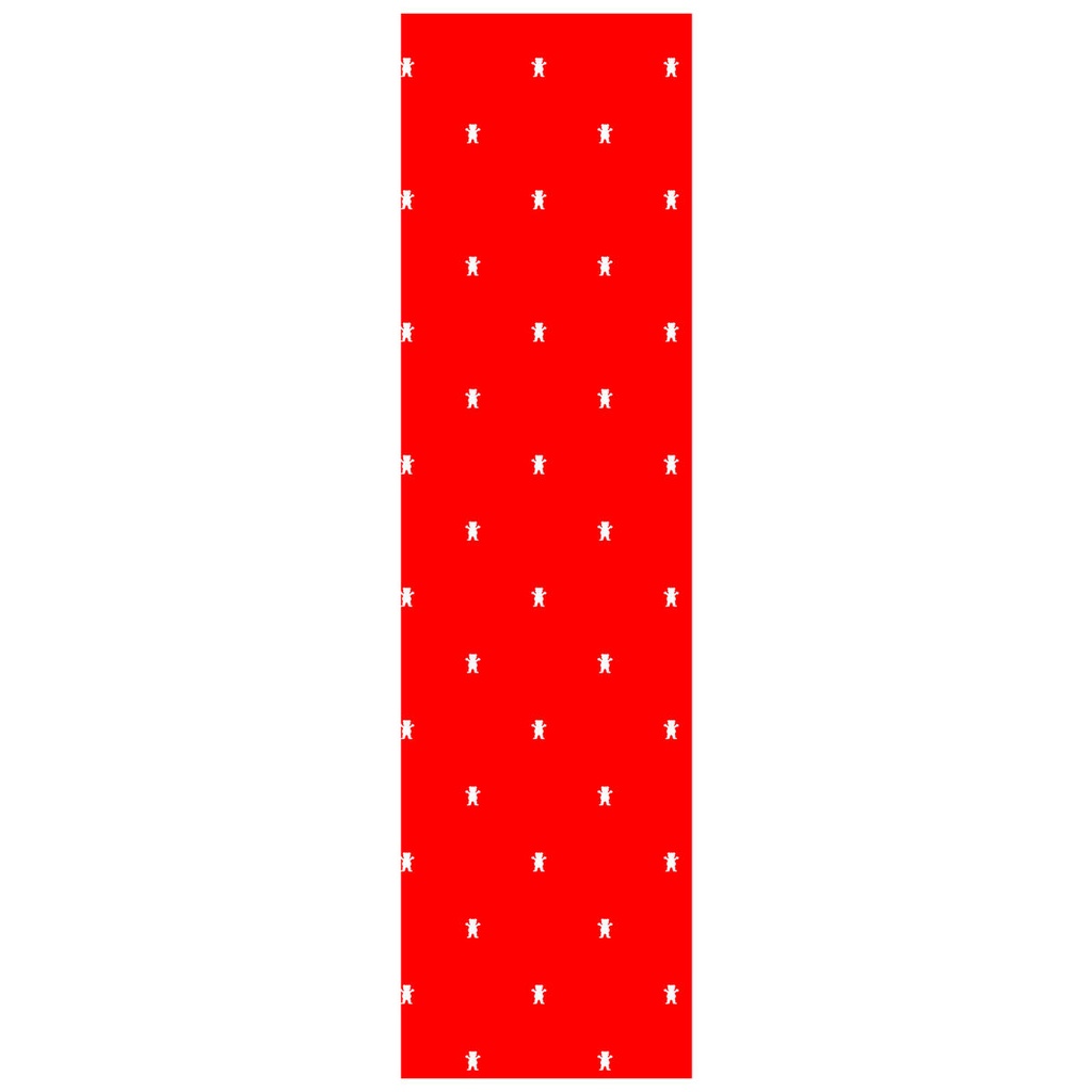 GRIZZLY 9" POLKA DOT OG BEAR RED PERFORATED SHEET