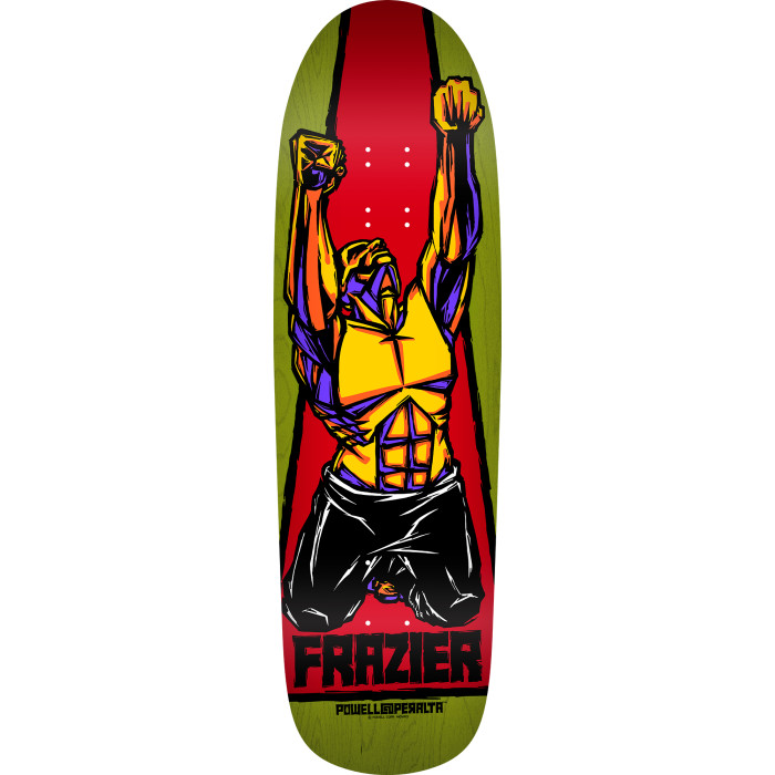 POWELL FRAZIER YELLOW MAN 2 REISSUE SHAPED DECK GREEN STAIN 9.50 X 32.12