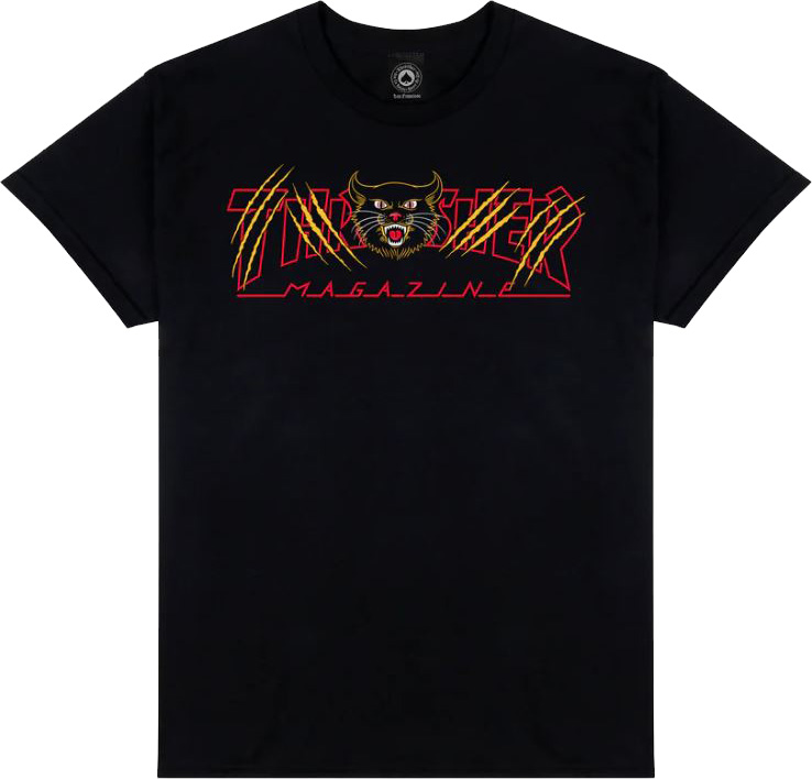 THRASHER GATO BLACK SS M