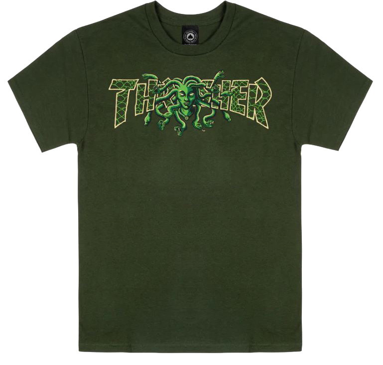 THRASHER MEDUSA FOREST GREEN SS S