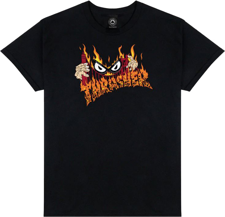 THRASHER SUCKA FREE BY NECKFACE BLACK SS M