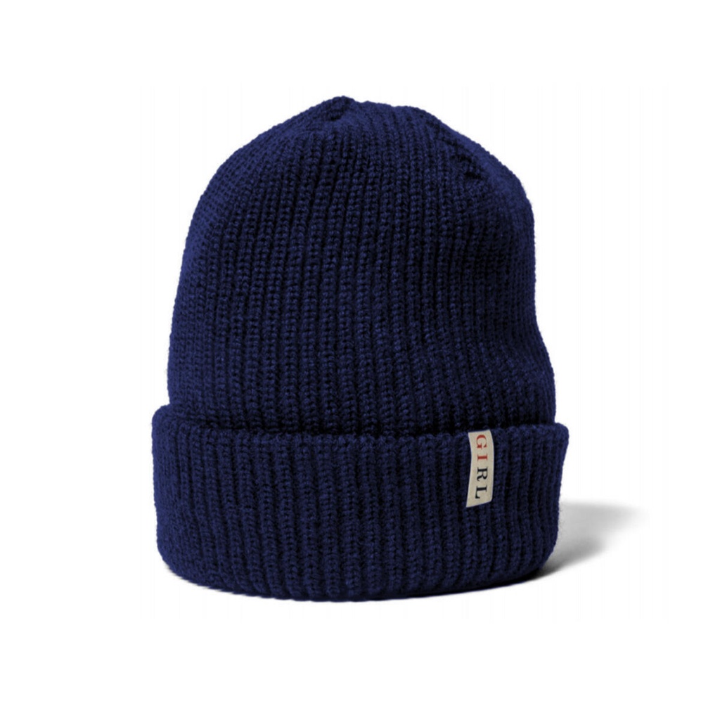 GIRL SERIF CABLE BEANIE NAVY