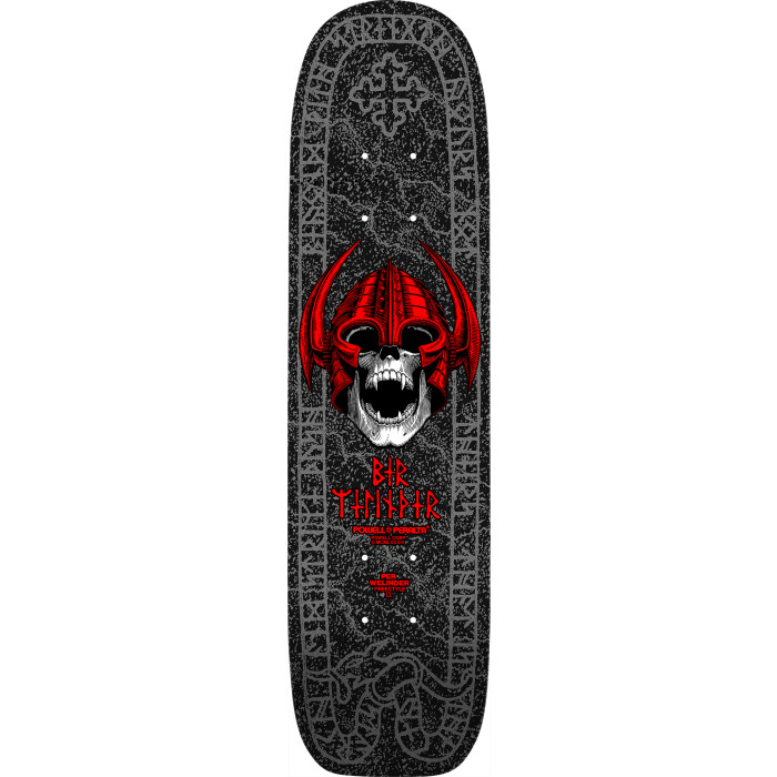 POWELL WELINDER BLACK/SILVER REISSUE FREESTYLE SHAPED DECK 7.25 X 27.00