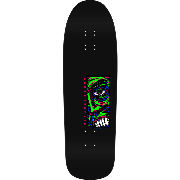 POWELL LANCE CONKLIN FACE BLACKLIGHT REISSUE SHAPED DECK 9.75 X 32.09