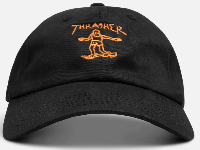 THRASHER GONZ OLD TIMER ORANGE LOGO HAT