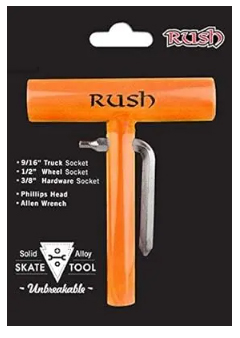 RUSH ALL METAL SKATE TOOL JERSEY ORANGE