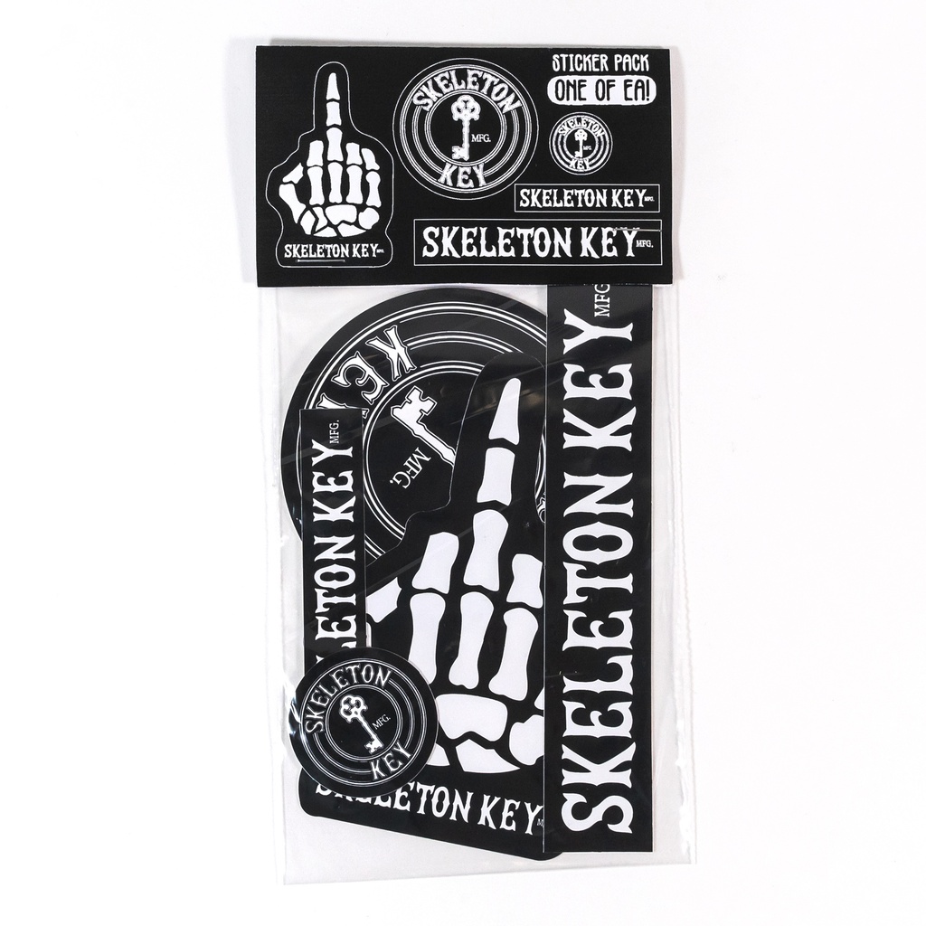 SKELETON KEY CLASSIC LOGO STICKER PACK 5 CT