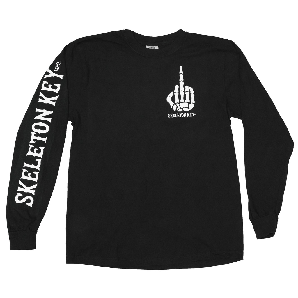 SKELETON KEY WITH ALL DUE RESPECT BLACK LS M